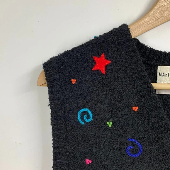 Marisa Christina Women's Wool Blend Y2K 2000's Button Sweater Vest Size S - Picture 3 of 11